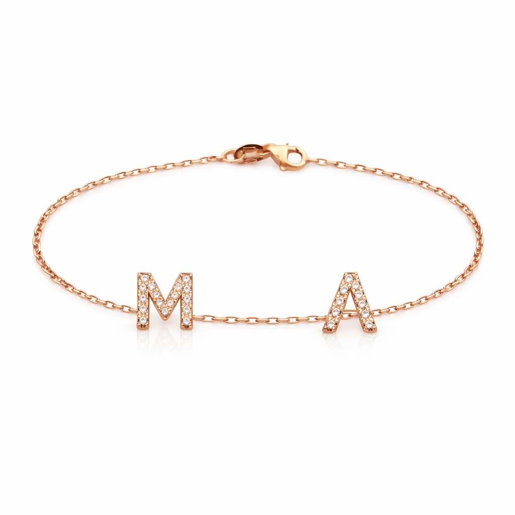 Double Initial Bracelet