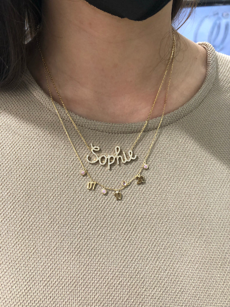 Big Script Name Necklace