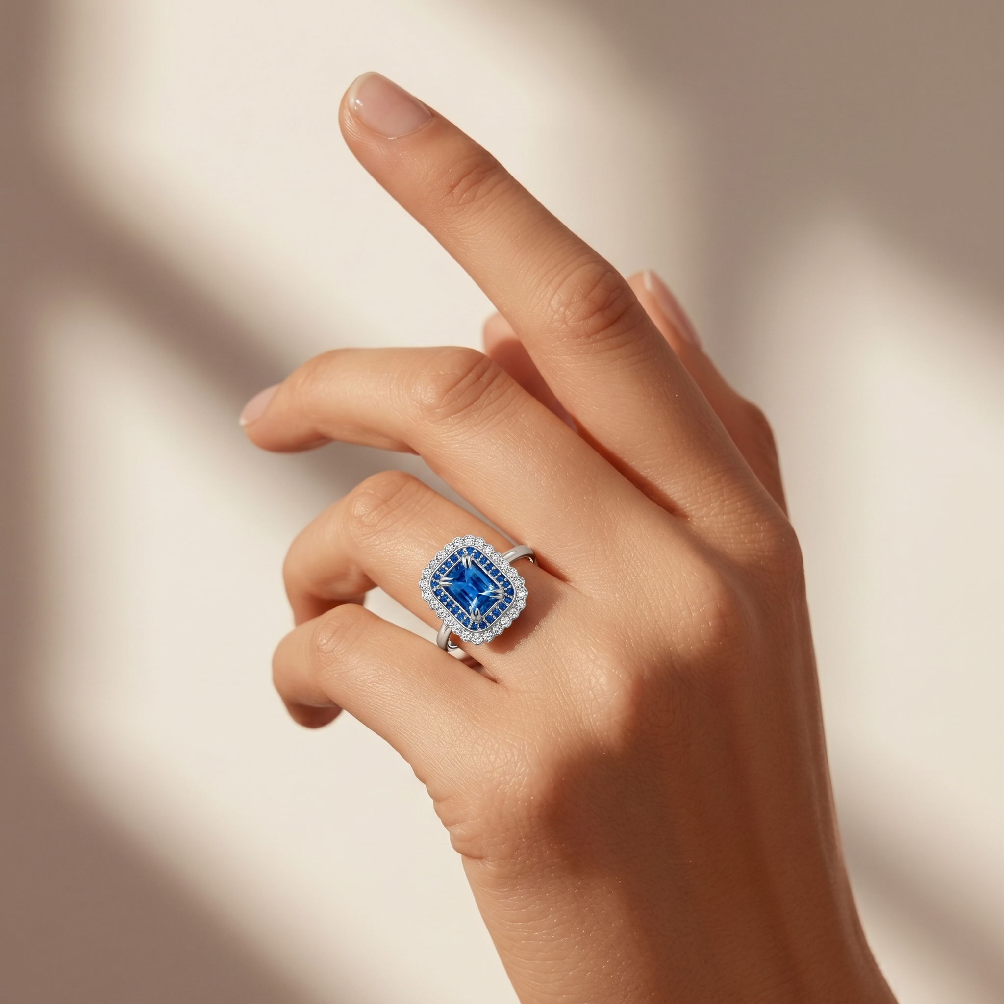 Blue Love Ring