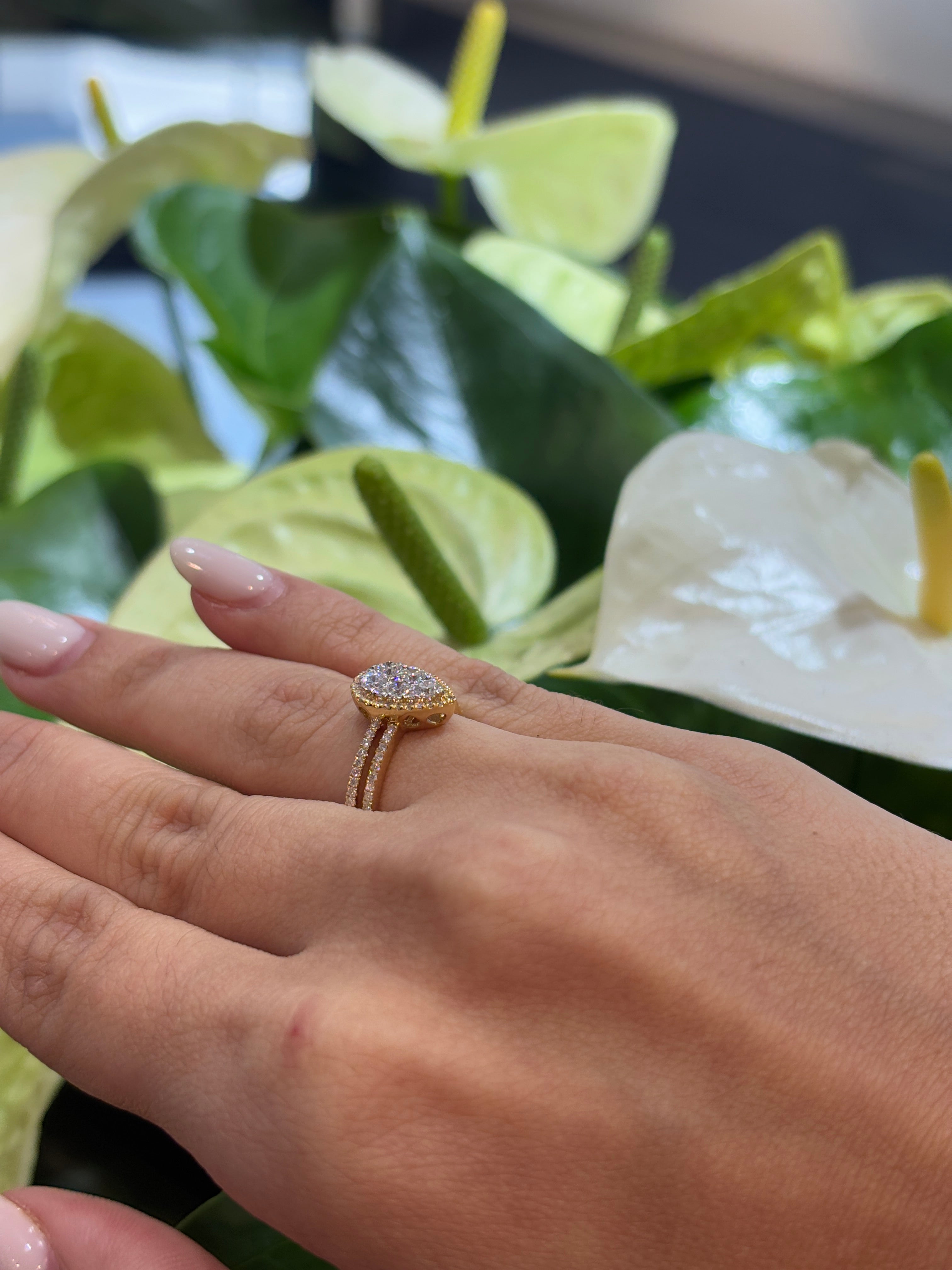 Luna Pear Ring