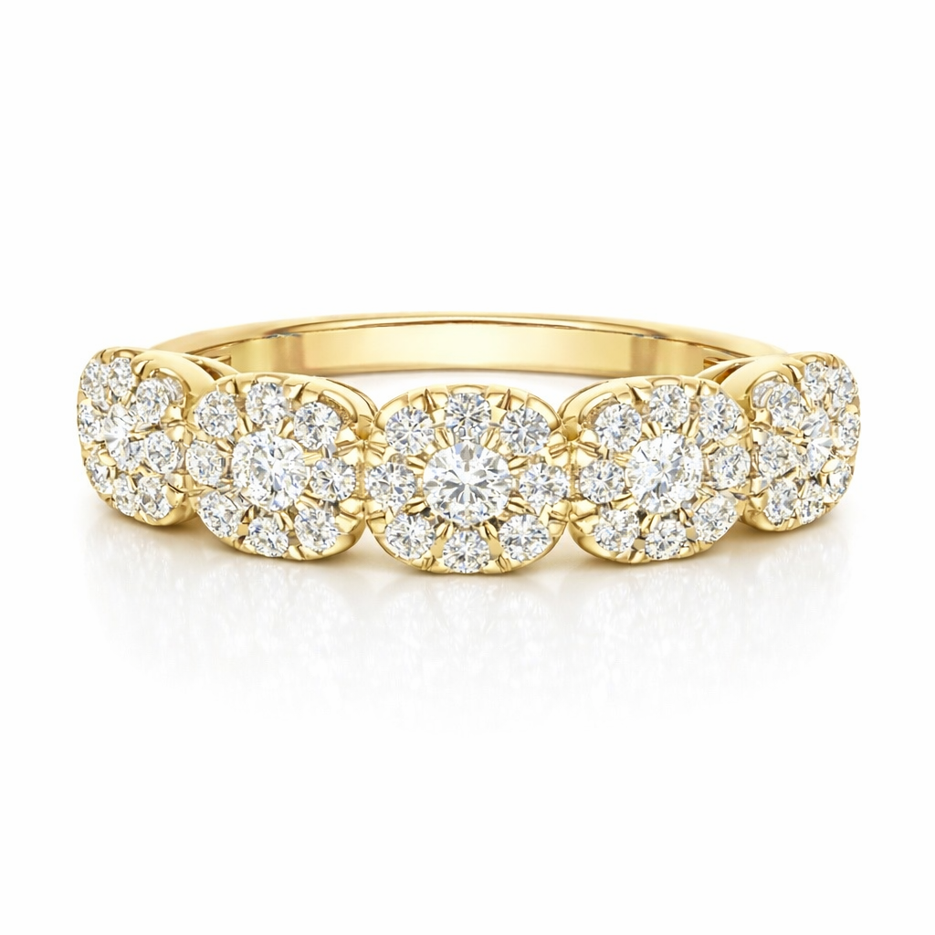 Small Five star ring