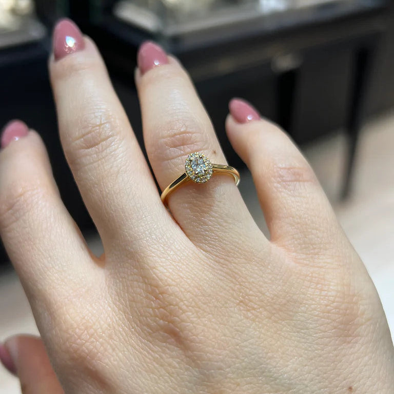 Oval Halo Ring