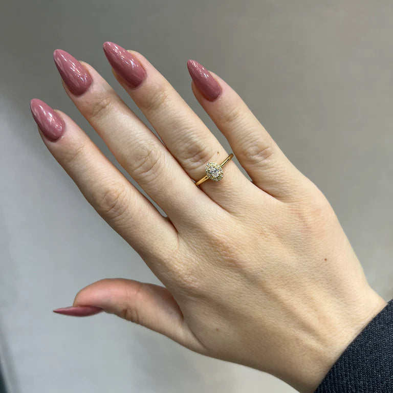 Oval Halo Ring