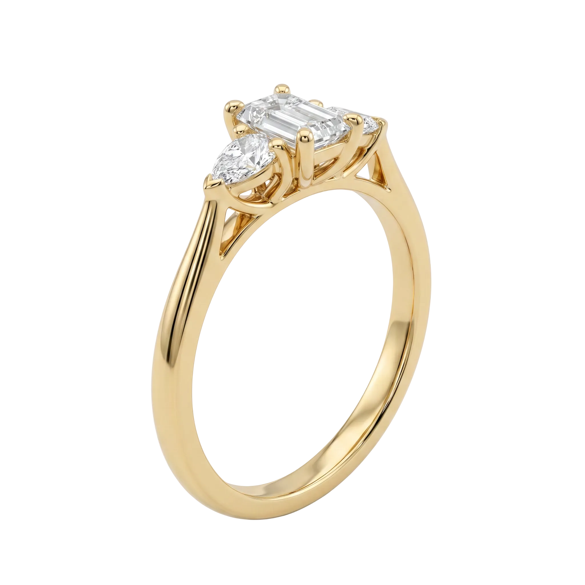 Trope Emerald Trilogy Pearshape Ring