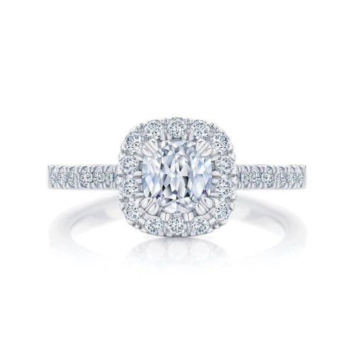 The Carat Cushion Halo Ring