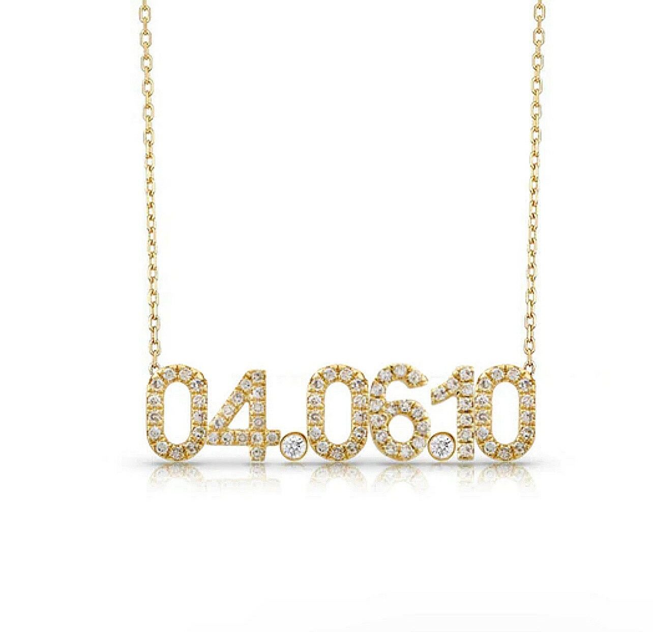 My Date Plate Necklace